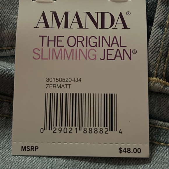 Gloria Vanderbilt Amanda jeans. Sz14. BWT. - Picture 4 of 6